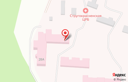 Стругокрсненская межрайонная больница в Пскове на карте