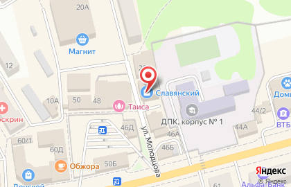 Бизнес-центр Славянский на Октябрьской улице на карте