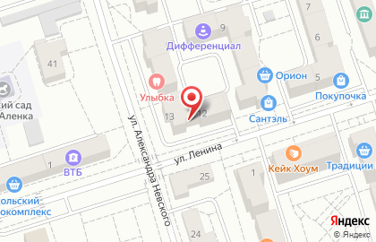 Лелея на улице Ленина на карте
