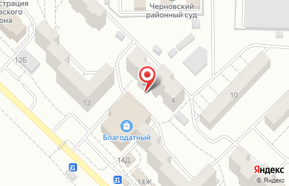 Продовольственный магазин Кипарис в Черновском районе на карте