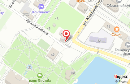 Торговая компания Плаза ЮгОйл в Бульварном переулке на карте