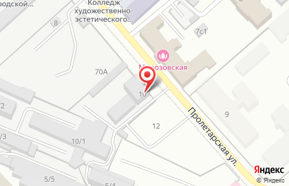 Комстрой на Пролетарской улице на карте