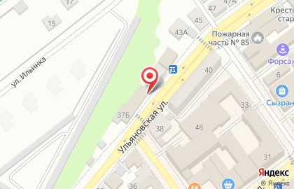 Автомойка Блеск на Ульяновской улице на карте