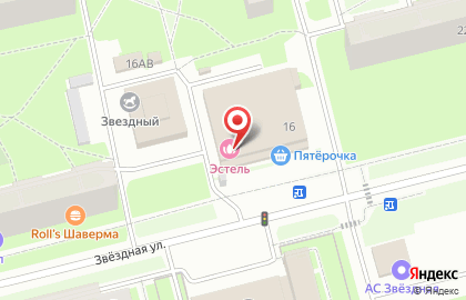 Салон красоты на Звёздной улице на карте