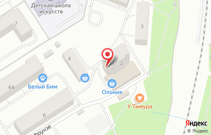 Ателье у дома в Петрозаводске на карте