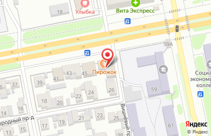 Магазин-пекарня Пирожок на бульваре 50 лет Октября на карте