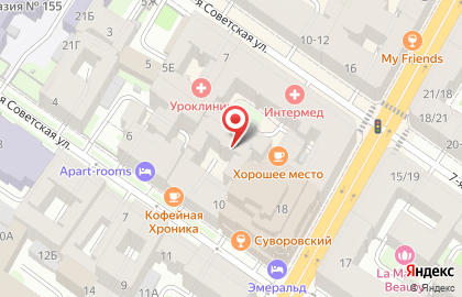 Балтстрой на 6-ой Советской улице на карте