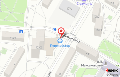 Супермаркет Перекрёсток в Москве на карте