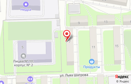 Махаон на улице Льва Шатрова на карте
