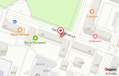 Стоматологический кабинет на Пролетарской улице на карте