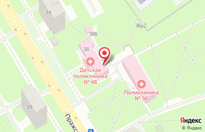 Юкка на Пражской улице на карте
