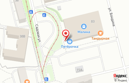 Магазин Пятёрочка в Екатеринбурге на карте
