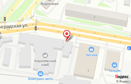 Магазин хлебобулочных изделий Королёвский хлеб на Калининградской улице на карте