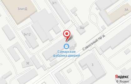 Производственная компания Самарская фабрика дверей в Куйбышевском районе на карте