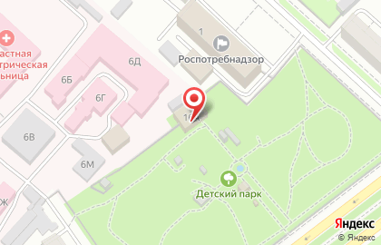 Детский парк в Ярославле на карте