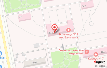 Банкомат АВТОВАЗБАНК, Центральный район на улице Баныкина, 8 к 4 на карте