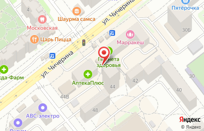Аптека оптовых цен №1 на улице Чичерина на карте