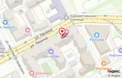 Салон оптики и контактной коррекции Технологии зрения на улице Ленина на карте