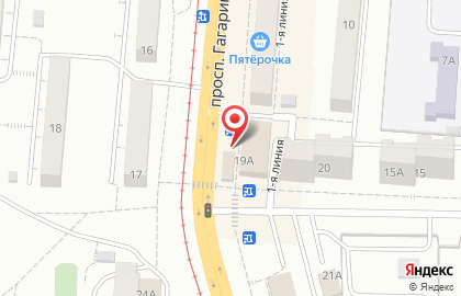 Универсам Гагаринский в Челябинске на карте