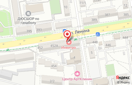 Туристическая фирма Альтаир на улице Ленина на карте