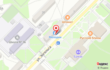 Супермаркет Мелодия на карте