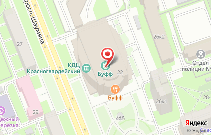 Школа танцев Хореографический ансамбль Солнышко Петербурга на Заневском проспекте на карте