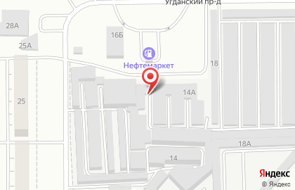 Гаражный кооператив Надежда в Черновском районе на карте