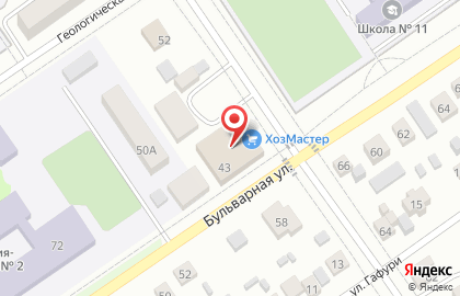 Салон натяжных потолков БашДекор на Бульварной улице на карте