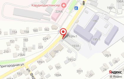 Степь на Пригородной улице на карте