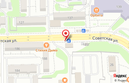 Киоск по продаже печатной продукции, Правобережный район на Советской улице на карте
