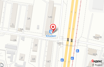 Ветеринарная клиника Юнивет на Краснореченской улице на карте