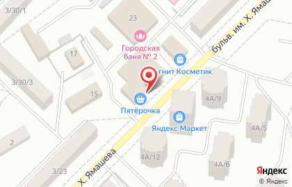 Автошкола Престиж на бульваре Хусаина Ямашева на карте
