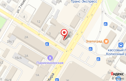 КанцЦентр на улице Мира на карте