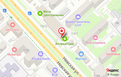 Магазин медицинской одежды DoktorOK в Центральном районе на карте
