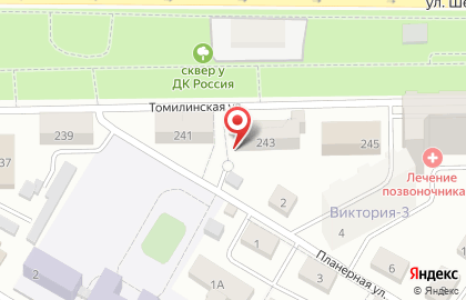 Детский сад №46 на Томилинской улице на карте
