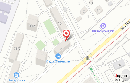 Участковый пункт полиции МВД России по Свердловской области на улице Блюхера на карте