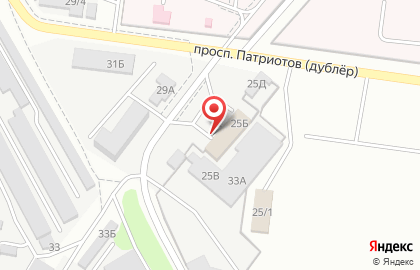 Автосервис Автомастер на проспекте Патриотов на карте