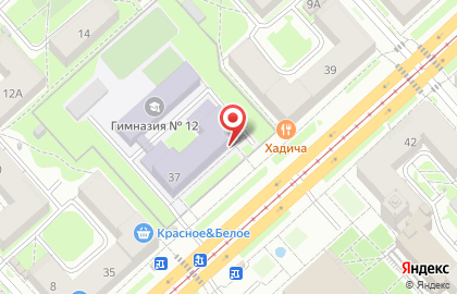 Гимназия №12 в Новосибирске на карте