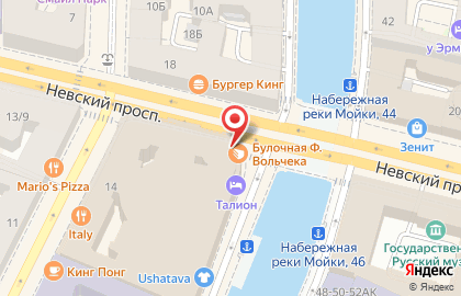 Кофейня Кофеварим на Невском проспекте на карте