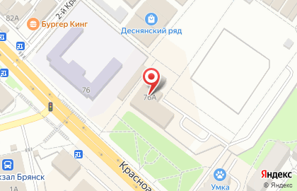 Санаторий Снежка в Брянске на карте