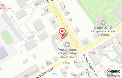 Магазин Глобус в Воронеже на карте