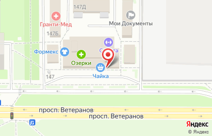 Туристическая фирма Бумеранг СПб в Красносельском районе на карте