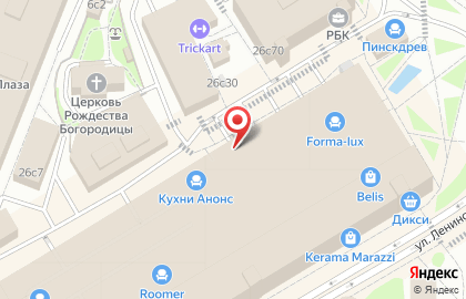 Салон мебели Мебель Москва на улице Ленинская Слобода на карте