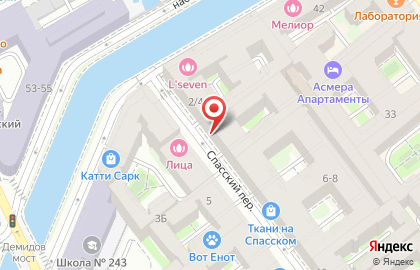 Парикмахерская на метро Садовая на карте