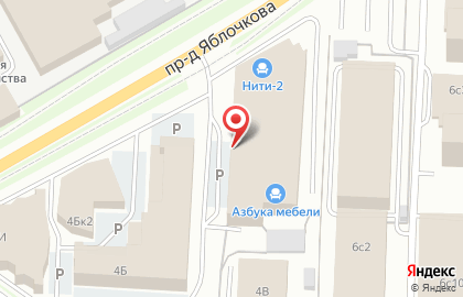 Салон мебели Квартира в проезде Яблочкова на карте