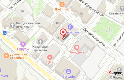 Автошкола Лайк на Петербургской улице на карте
