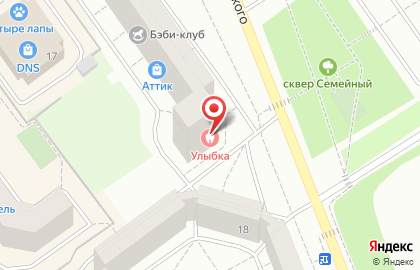 Стоматология Улыбка в Москве на карте