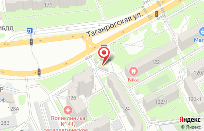 Октябрьский район Киоск по продаже фруктов и овощей на Таганрогской улице на карте