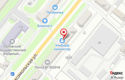 Торговая компания Учколлектор в Заводском районе на карте