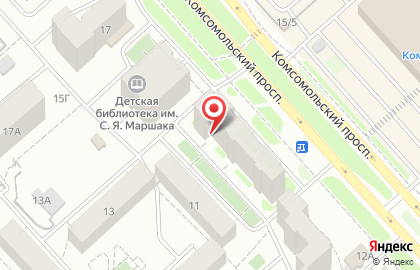 Агентство недвижимости АдресЪ на Комсомольском проспекте на карте